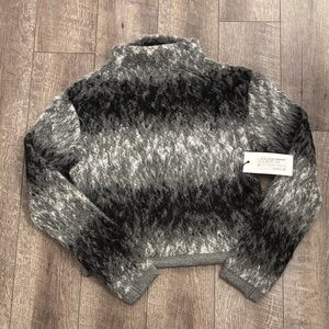 Fifteen Twenty Crop Ombré Sweater in Gray